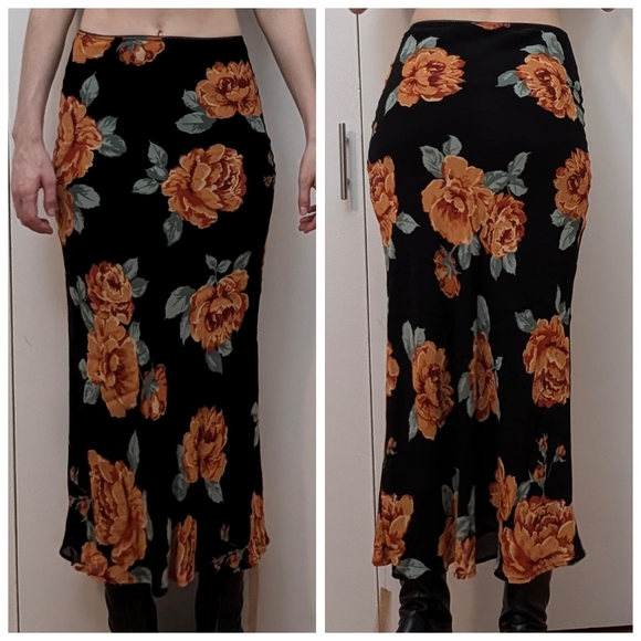 Reformation floral midi/maxi skirt size
